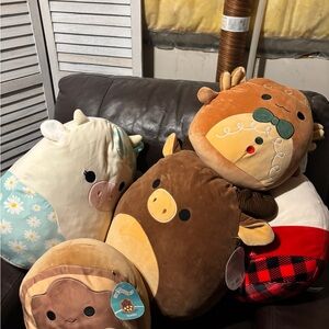 Cute Animal Squshmellows Plush Pillow Set